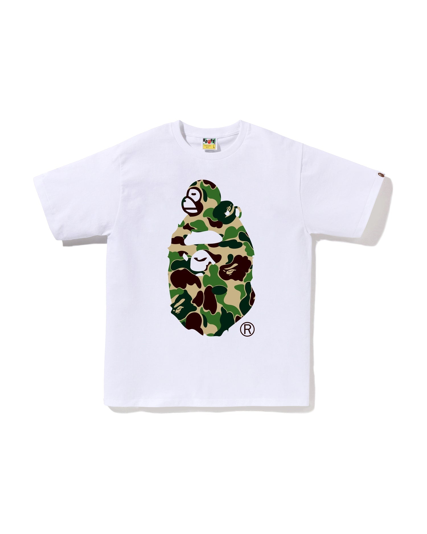 A Bathing Ape ABC Camo Milo on Big Ape Tee – BAPE Graphic T-Shirt