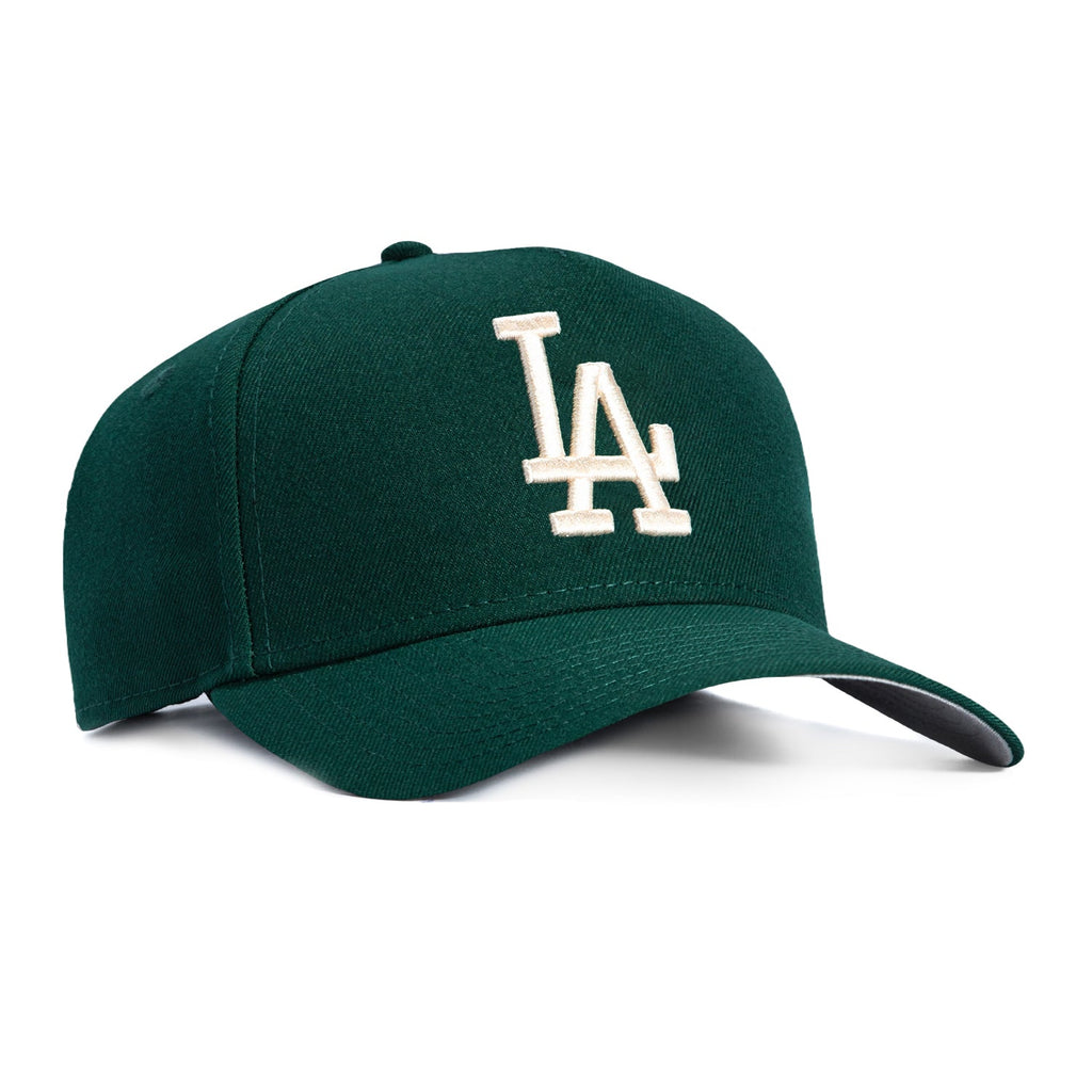 New Era 9Forty A-Frame Los Angeles Dodgers Snapback Hat - Green, Ivory