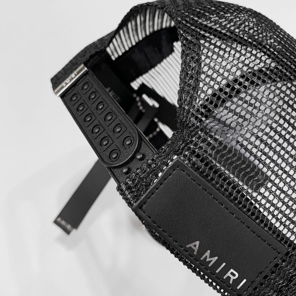 AMIRI 3 Star Trucker Hat – Embroidered Logo Cap (Style 2)