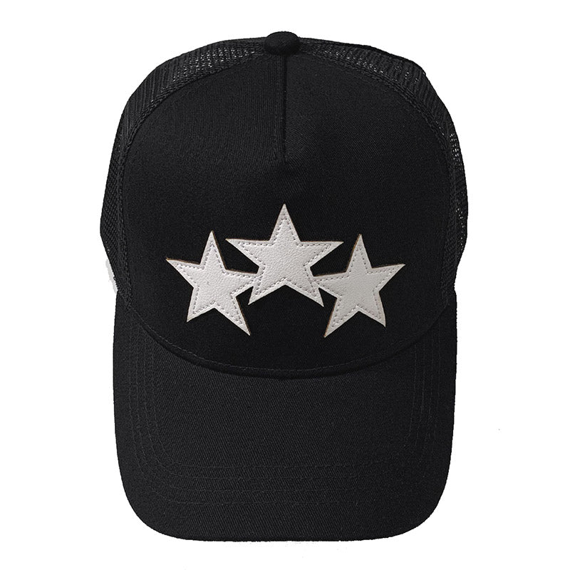 AMIRI 3 Star Trucker Cap – Contrast Color Snapback Hat