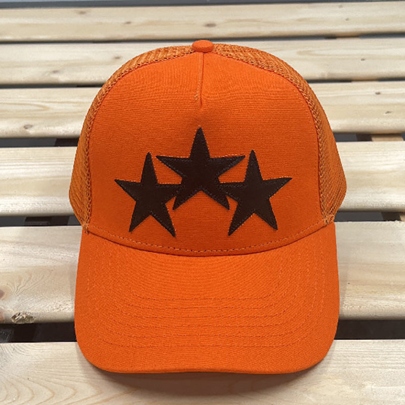 AMIRI 3 Star Trucker Cap – Contrast Color Snapback Hat