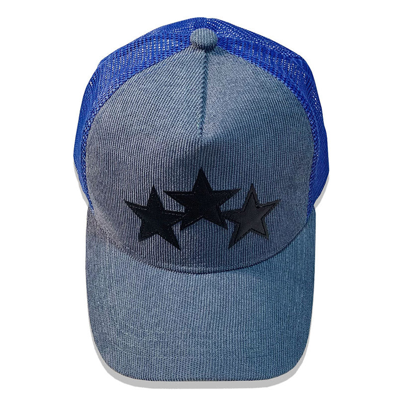 AMIRI 3 Star Trucker Cap – Contrast Color Snapback Hat (Style 2)
