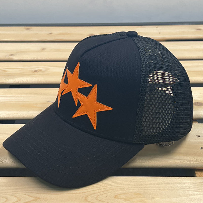 AMIRI 3 Star Trucker Cap – Contrast Color Snapback Hat