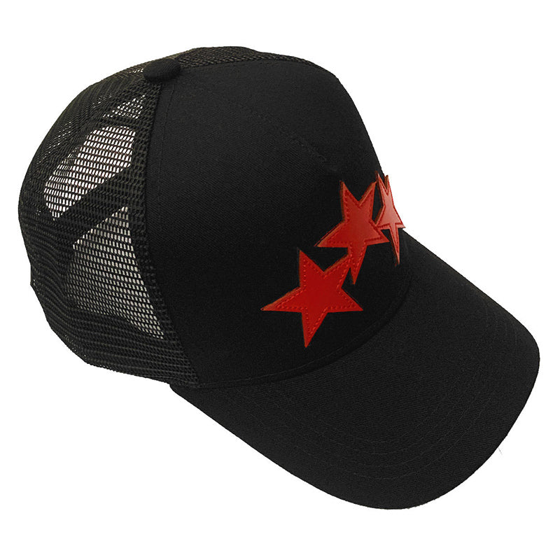 AMIRI 3 Star Trucker Hat – Embroidered Logo Cap (Style 3)