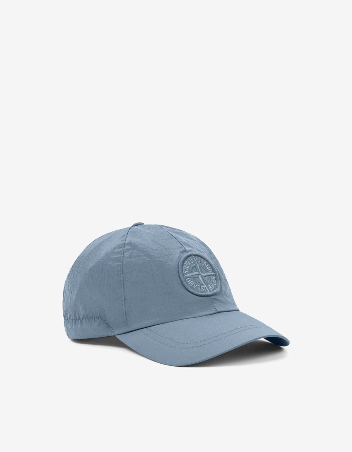 Stone Island Avio Blue Nylon Metal Baseball Cap