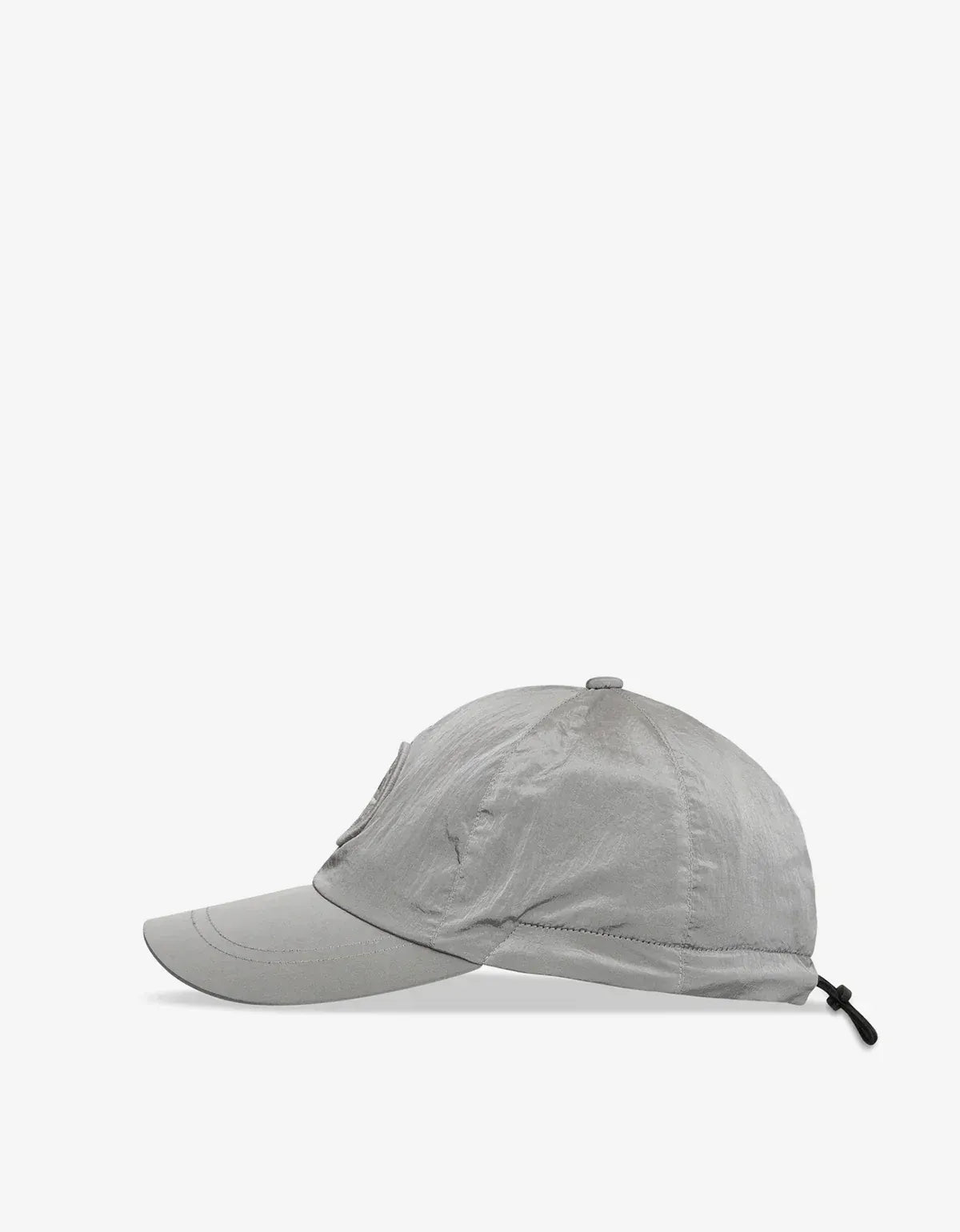Stone Island Grey Nylon Metal Baseball Cap