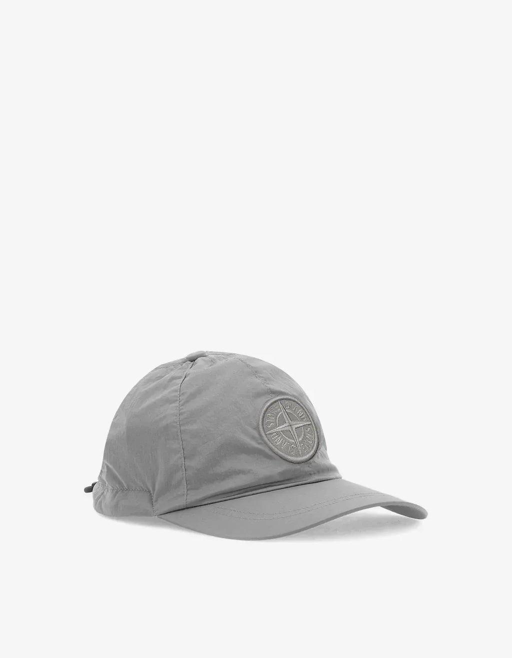 Stone Island Grey Nylon Metal Baseball Cap