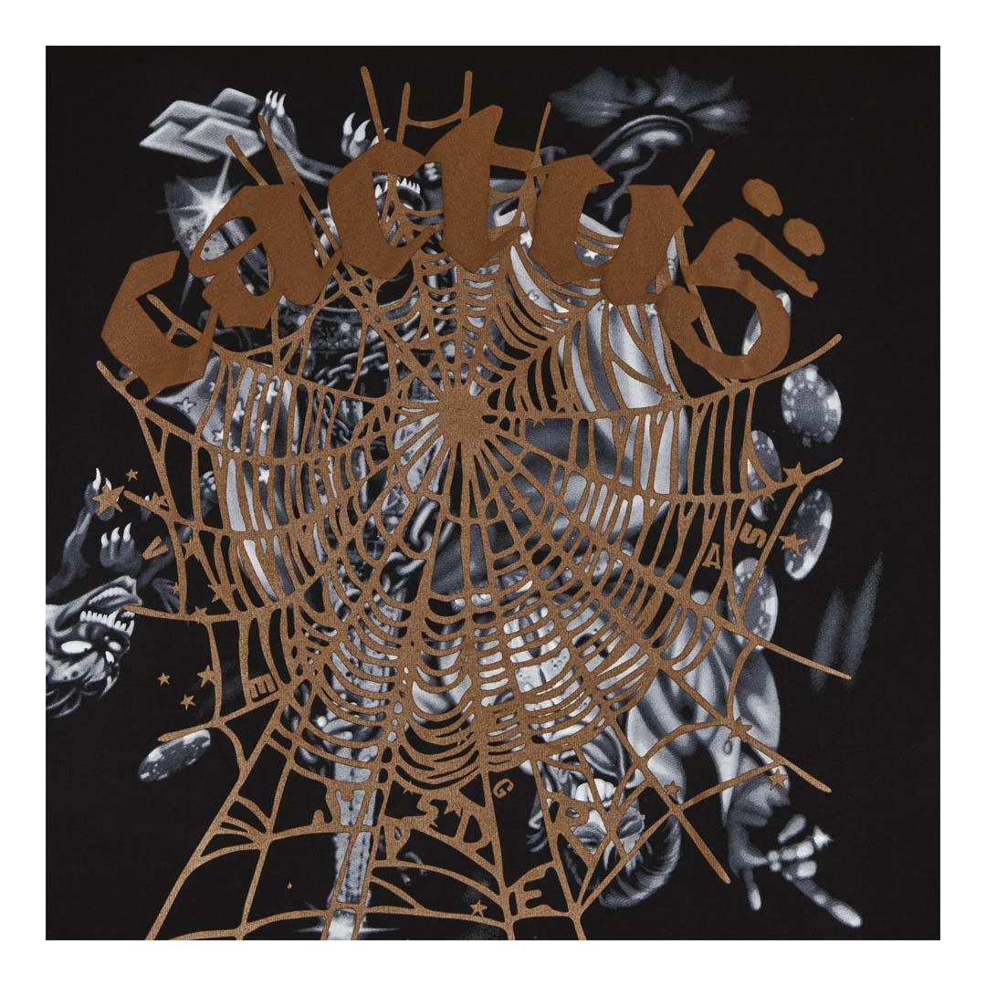 Cactus Jack x Sp5der Airbrush Tee – Black SS26