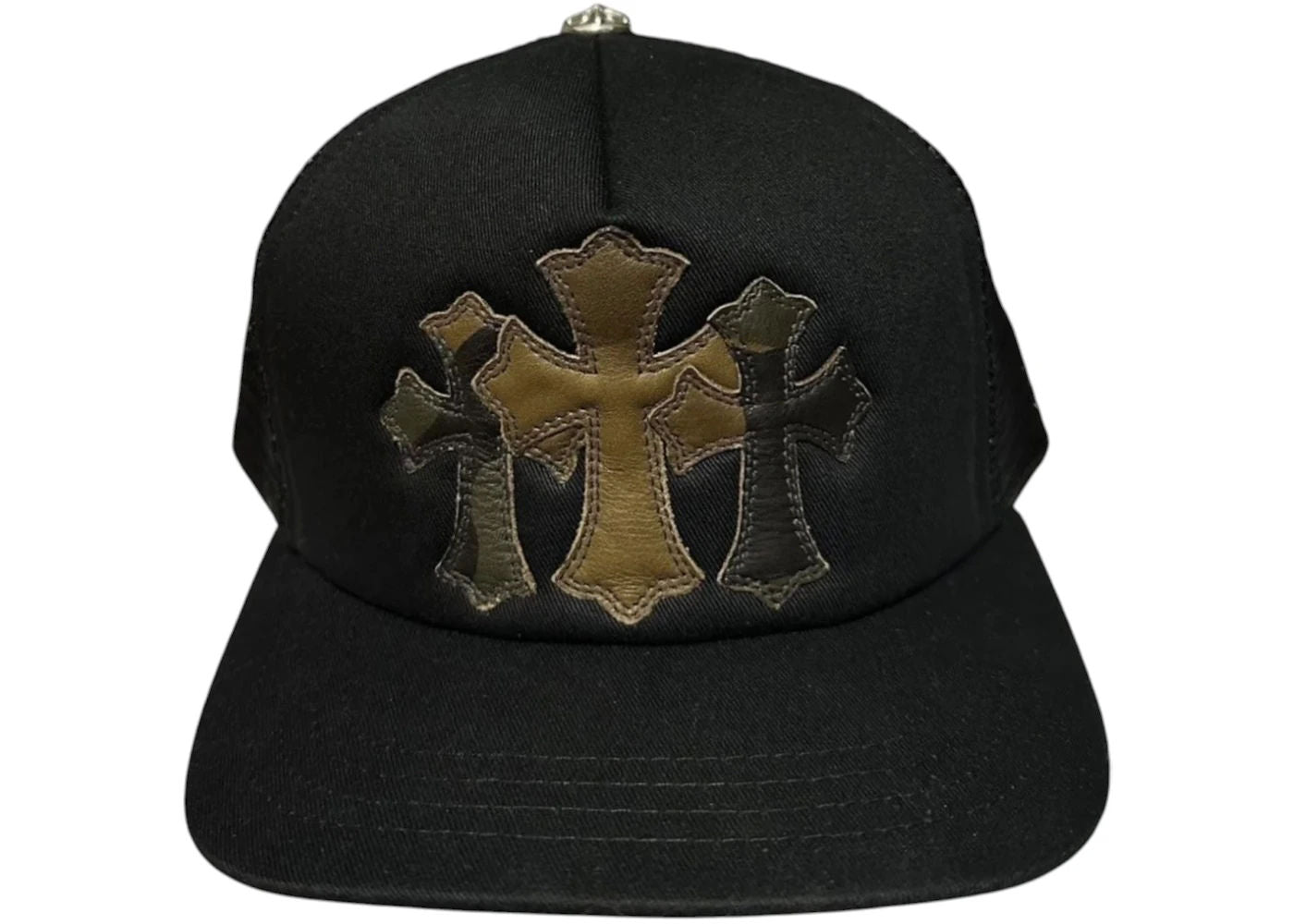 Chrome Hearts Cemetery Trucker Hat – Camo & Black
