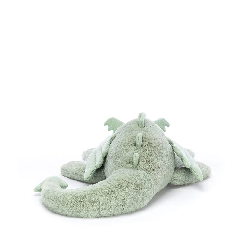 Jellycat Huge Sage Dragon Plush – Large Green Sparkle Stuffed Animal
