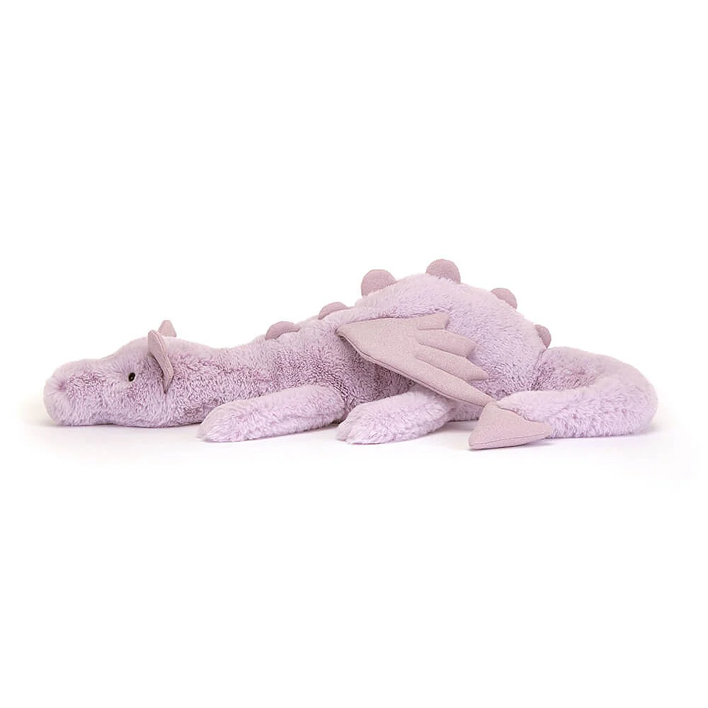 Jellycat Plush Lavender Dragon – Huge Stuffed Animal