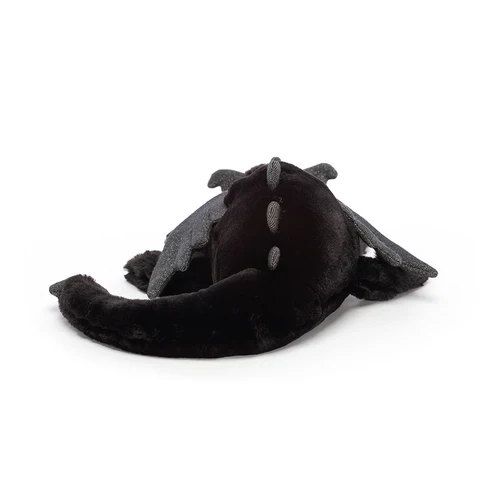 Jellycat Little Onyx Dragon Plush – Black Glitter Stuffed Animal