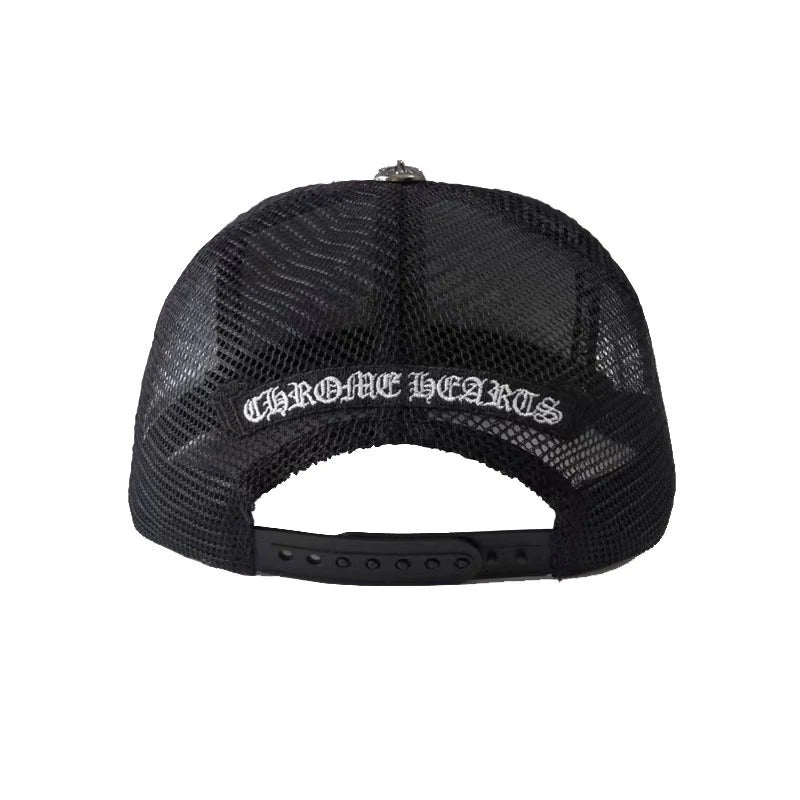 Chrome Hearts Cemetery Cross Trucker Hat
