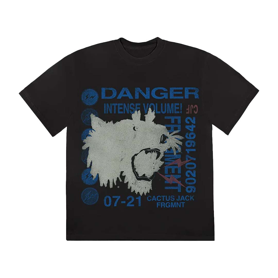 Travis Scott Danger Tee – Black Graphic T-Shirt SS23